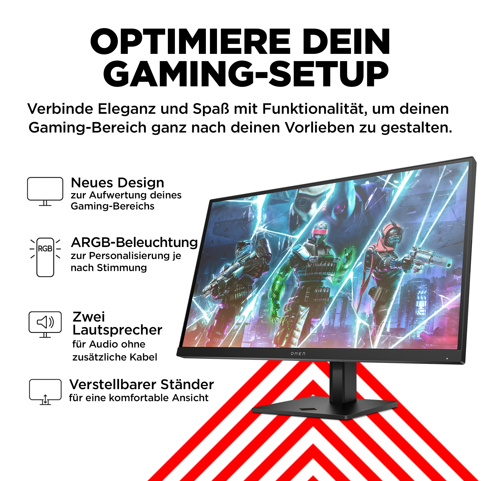 HP OMEN by HP 27s pantalla para PC 68,6 cm (27) 1920 x 1080 Pixeles Full HD Negro
