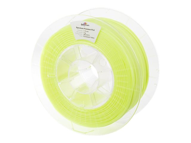 Spectrum Filaments Fluo Yellow, RAL 1026 - 1 kg - Premium PLA Filament (3D)