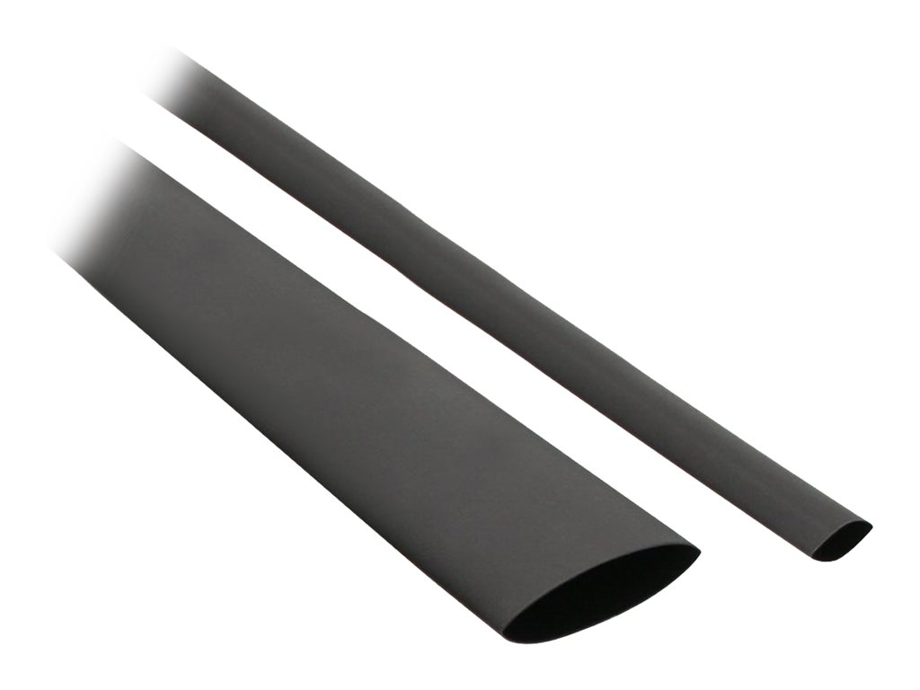 InLine Schrumpfschlauch - 20 cm - Schwarz (Packung mit 20)