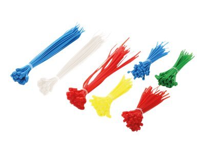 LogiLink Cable Tie Set - Kabelbinder - wei�, Blau, Gelb, Rot, gr�n (Packung mit 300)