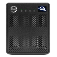 OWC ThunderBay 4 mini - HDD-Geh�use - 2.5 Zoll - SATA - Serial ATA II - Serial ATA III - 40 Gbit/s - USB Anschluss - Schwarz