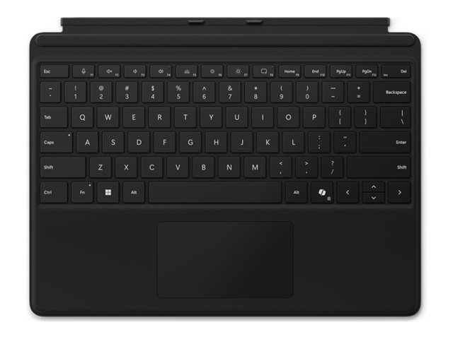 Microsoft Surface Pro Keyboard - Tastatur - mit Beschleunigungsmesser, Trackpad, Surface Slim Pen 2 Ablage- und Ladeschale