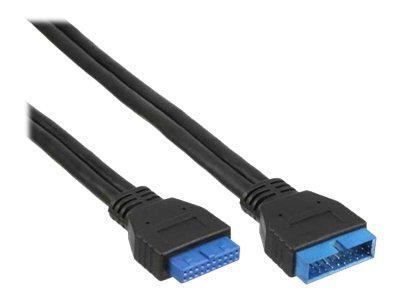InLine Cavo USB 3.0 interno 19pin maschio / 19pin femmina, prolunga, 0,35m