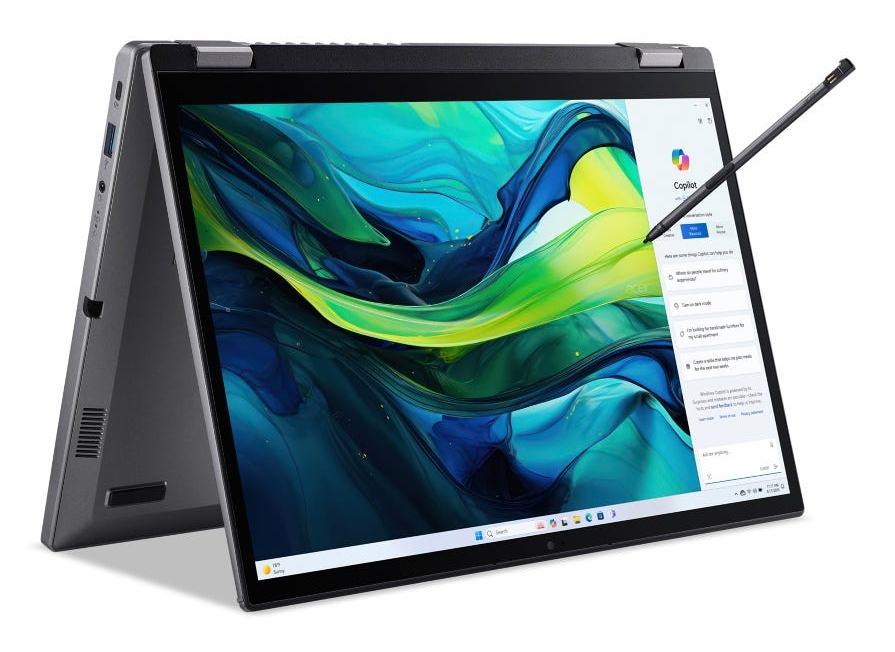 Acer Aspire Spin 14 ASP14-52MTN - Flip-Design - Intel Core Ultra 7 155U / 1.7 GHz - Win 11 Home - Intel Graphics - 32 GB RAM - 1.024 TB SSD - 35.6 cm (14)