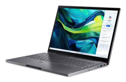 Acer Aspire Spin 14 ASP14-52MTN - Flip-Design - Intel Core Ultra 7 155U / 1.7 GHz - Win 11 Home - Intel Graphics - 32 GB RAM - 1.024 TB SSD - 35.6 cm (14)