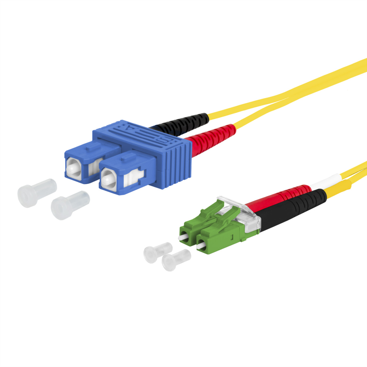 METZ CONNECT OpDAT Patchkabel SC-D/LC-D APC OS2 2.0 m