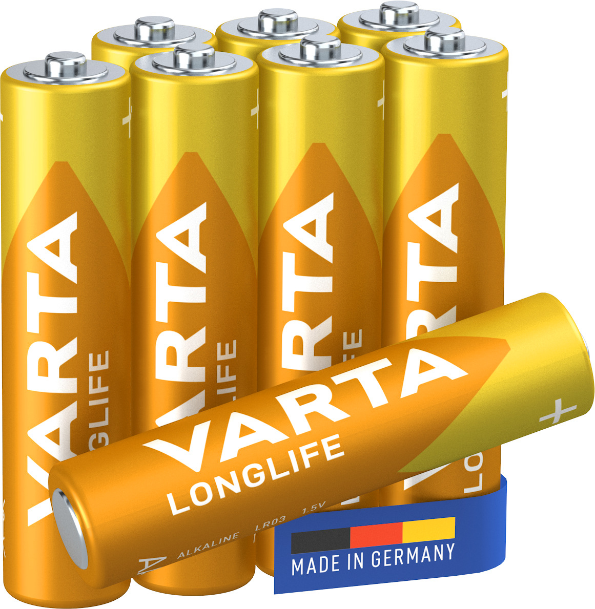 Varta 04103 - Einwegbatterie - AAA - Alkali - 1,5 V - 8 St�ck(e) - Gold - Gelb