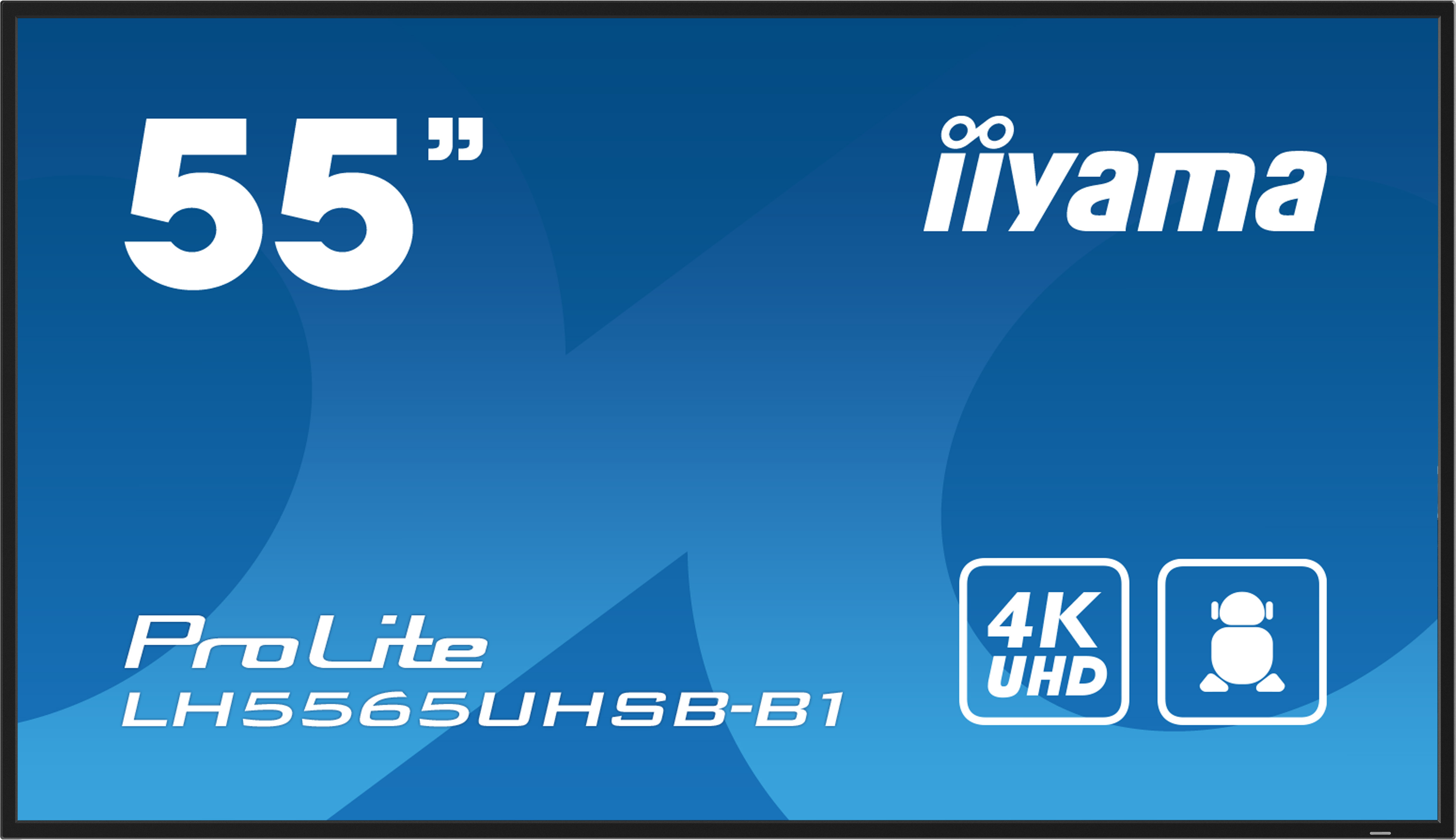 iiyama LH5565UHSB-B1 Signage Display Kiosk design 138.7 cm (54.6) LED Wi-Fi 800 cd/m� 4K Ultra HD Black Built-in processor Android 11 24/7