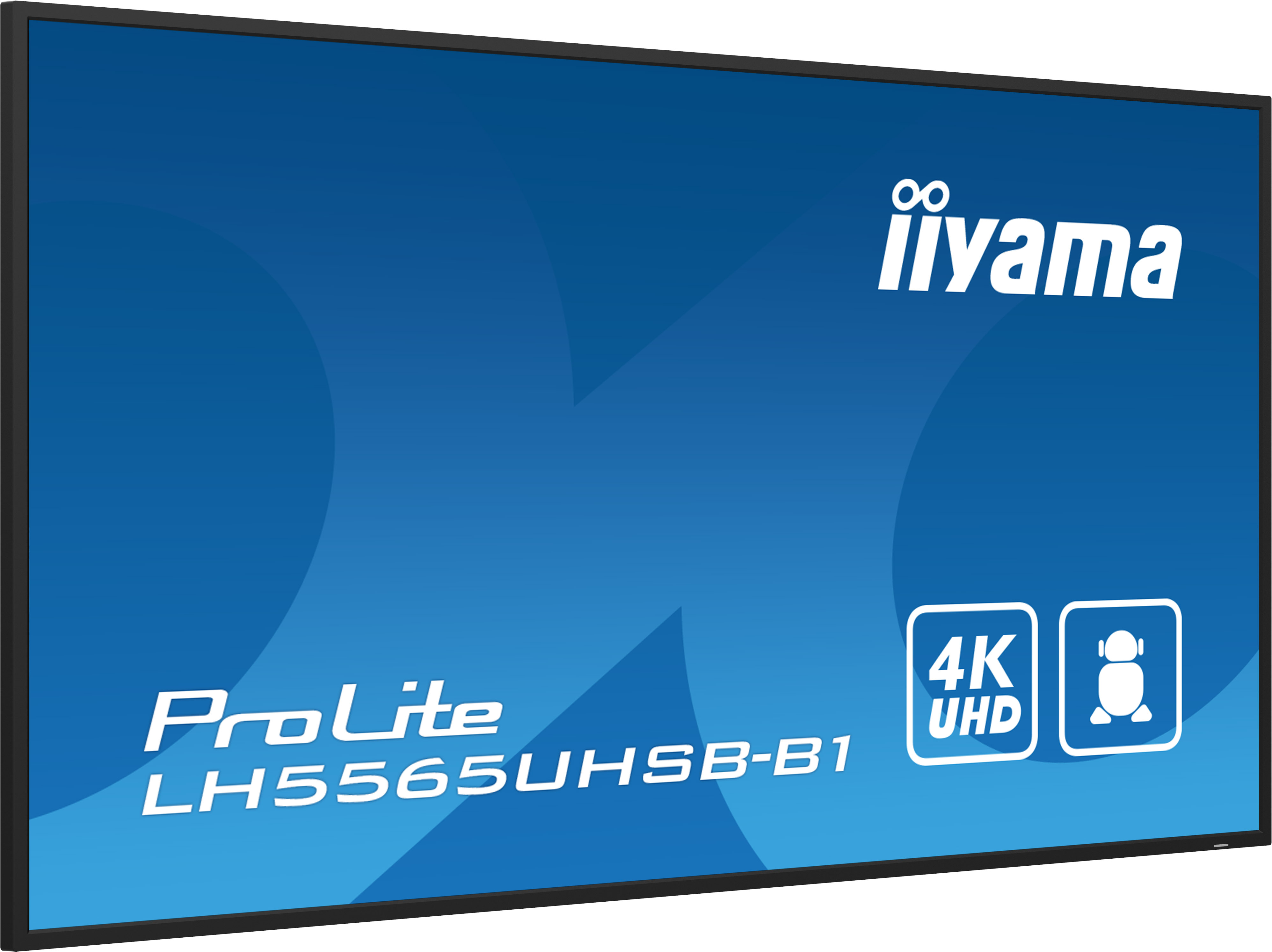 iiyama LH5565UHSB-B1 Signage Display Kiosk design 138.7 cm (54.6) LED Wi-Fi 800 cd/m� 4K Ultra HD Black Built-in processor Android 11 24/7