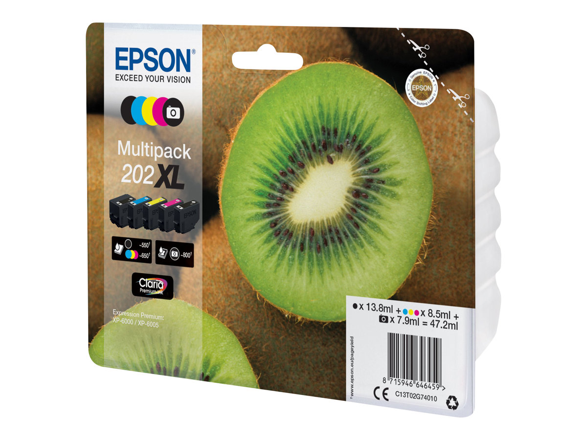 Epson Kiwi Multipack 5-colours 202XL Claria Premium Ink