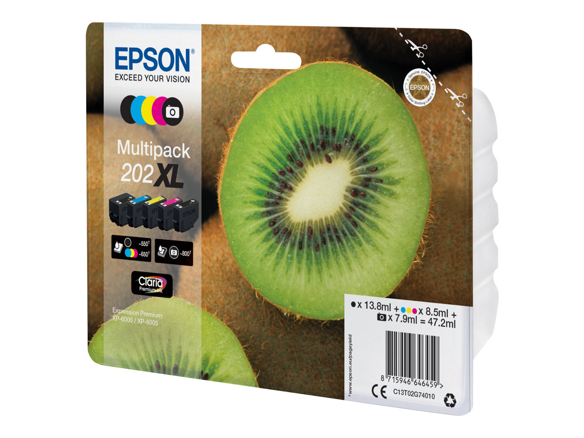 Epson Kiwi Multipack 5-colours 202XL Claria Premium Ink