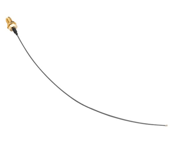 Akasa A-ATC01-GR - Anschlusskabel - Schwarz - Gold - RP-SMA - 0 - 6000 MHz - 0,2 m - -40 - 85 C
