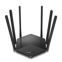 Mercusys MR50G - Wi-Fi 5 (802.11ac) - Dual-Band (2,4 GHz/5 GHz) - Eingebauter Ethernet-Anschluss - Schwarz - Tragbarer Router