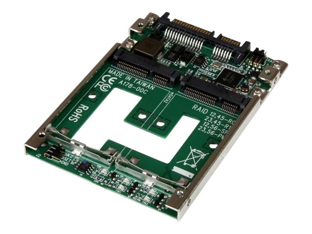 StarTech.com Adaptador Conversor de SSD mSATA Doble a SATA RAID de 2,5 Pulgadas - Convertidor