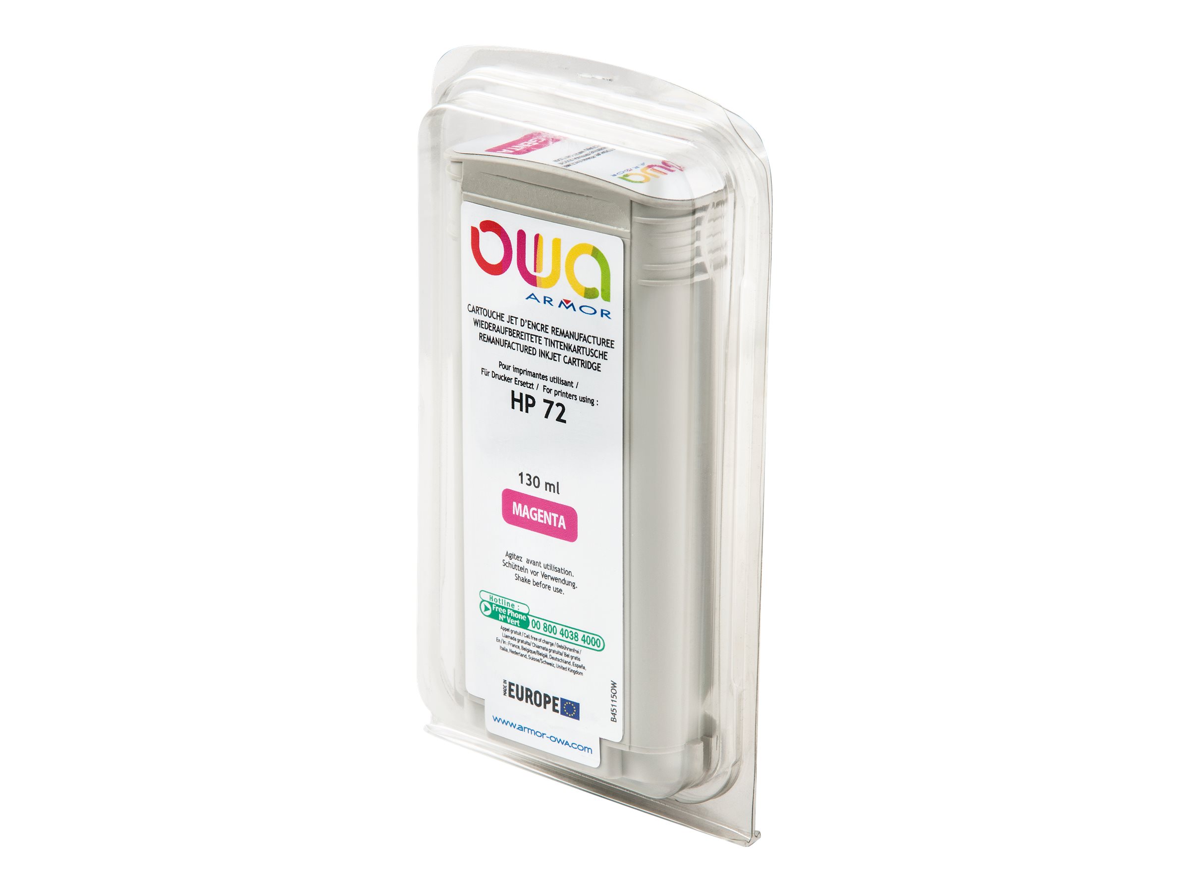 Armor OWA - Magenta - kompatibel - wiederaufbereitet - Tintenpatrone (Alternative zu: HP 72)