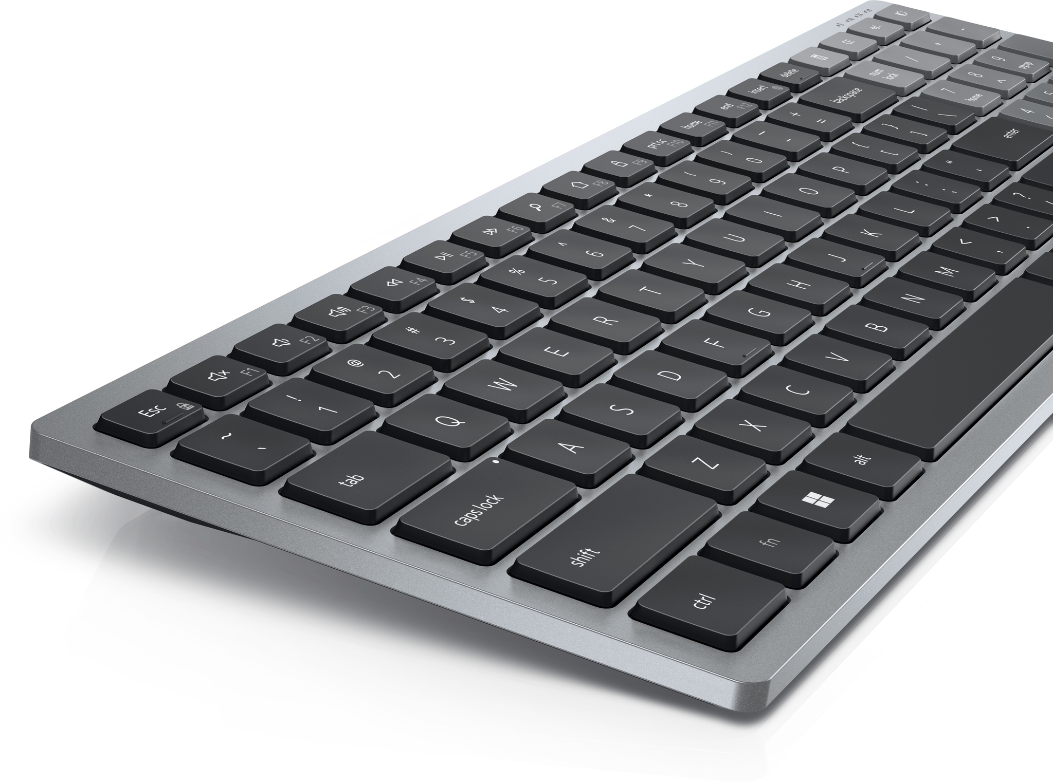 DELL KB740 tastiera RF senza fili + Bluetooth QWERTZ Tedesco Grigio, Nero