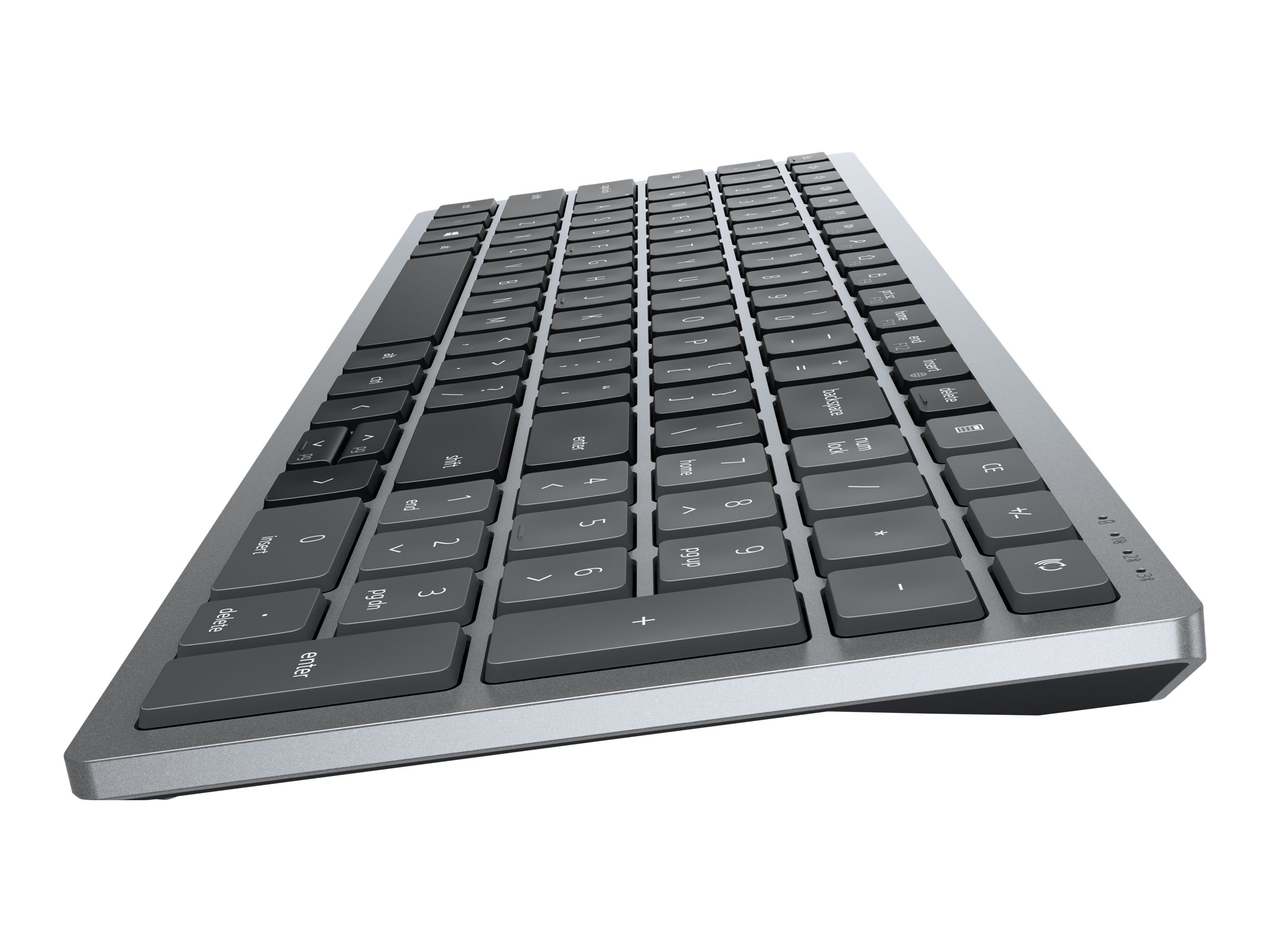 DELL KB740 tastiera RF senza fili + Bluetooth QWERTZ Tedesco Grigio, Nero