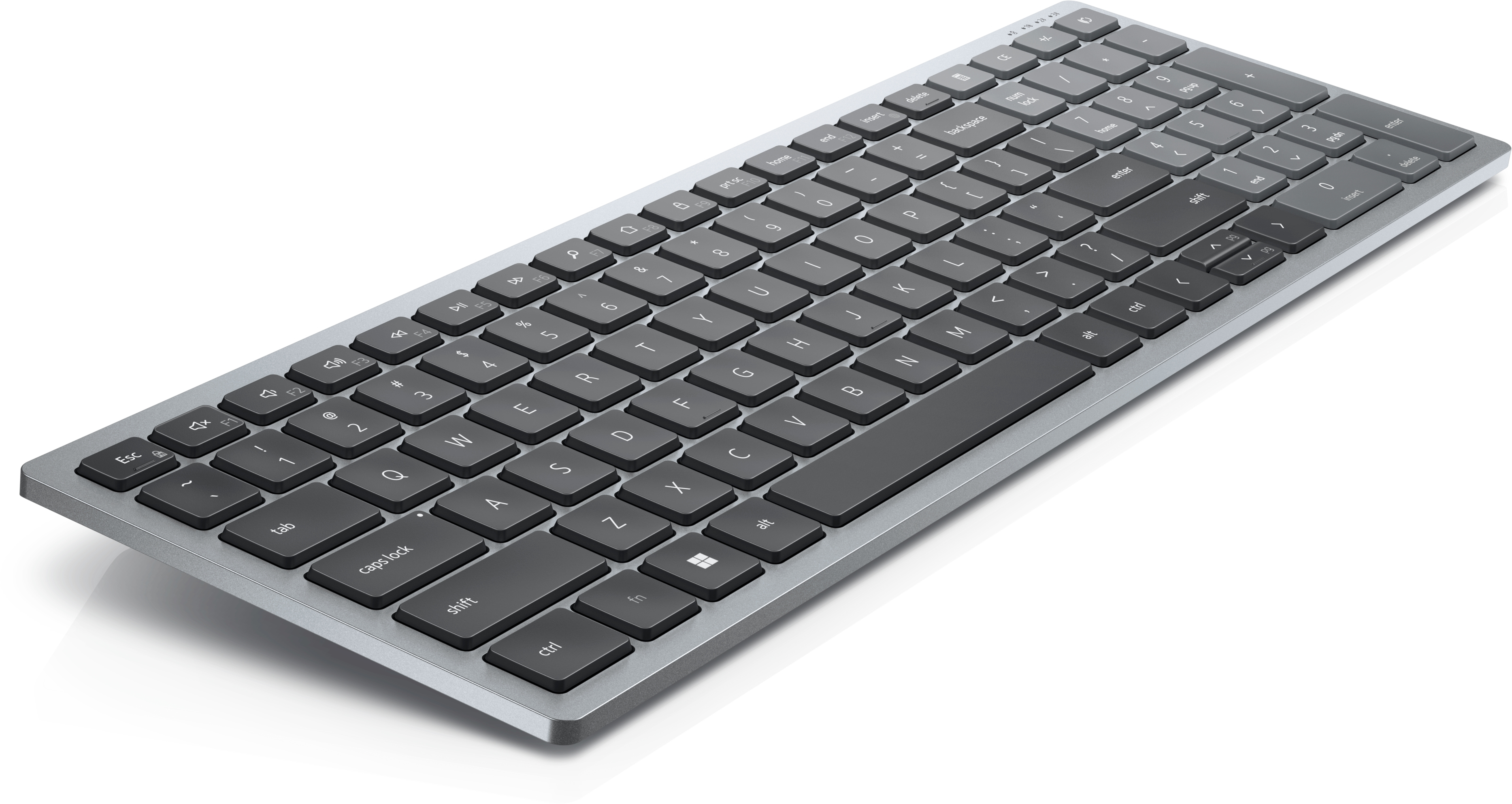 DELL KB740 tastiera RF senza fili + Bluetooth QWERTZ Tedesco Grigio, Nero