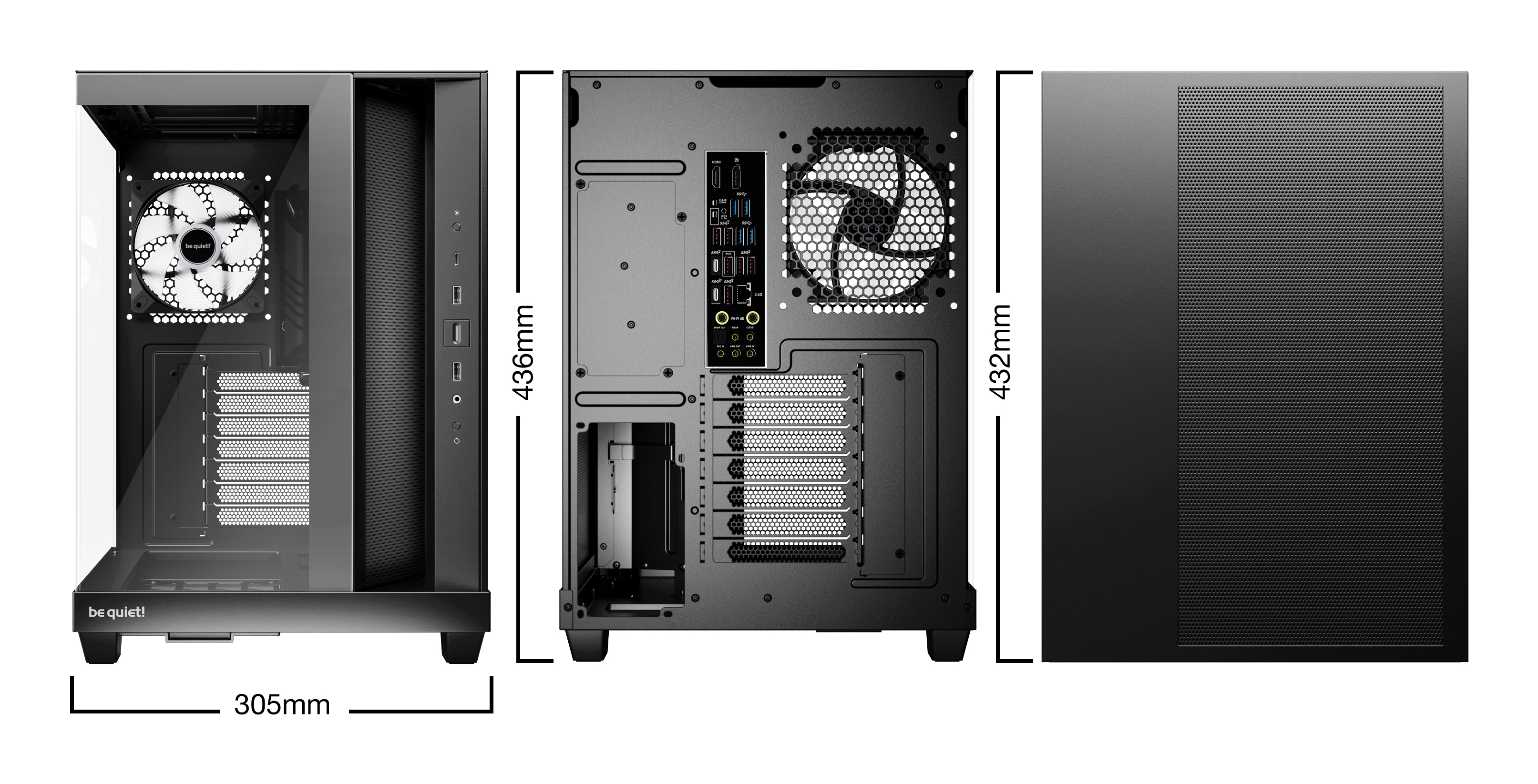 Be Quiet! Light Base 500 LX - Midi-Tower - ATX - Seitenteil mit Fenster (Glas)