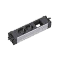 Bachmann STEP ALU - Steckdosenleiste - Eingabe, Eingang GST18 - Ausgangsanschlsse: 2 (French / UTE)