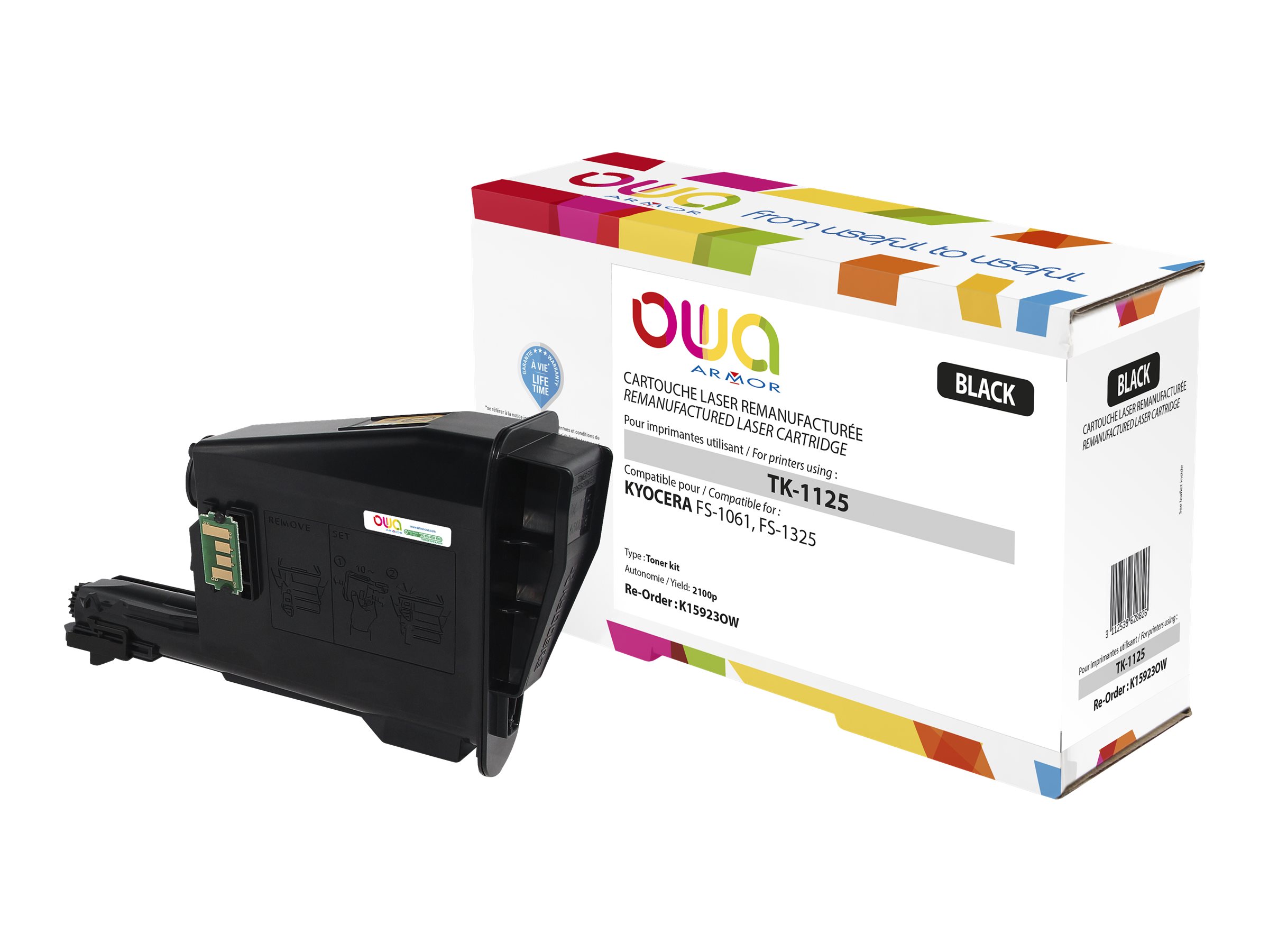 Armor OWA - Schwarz - kompatibel - Tonerpatrone (Alternative zu: Kyocera TK-1125)