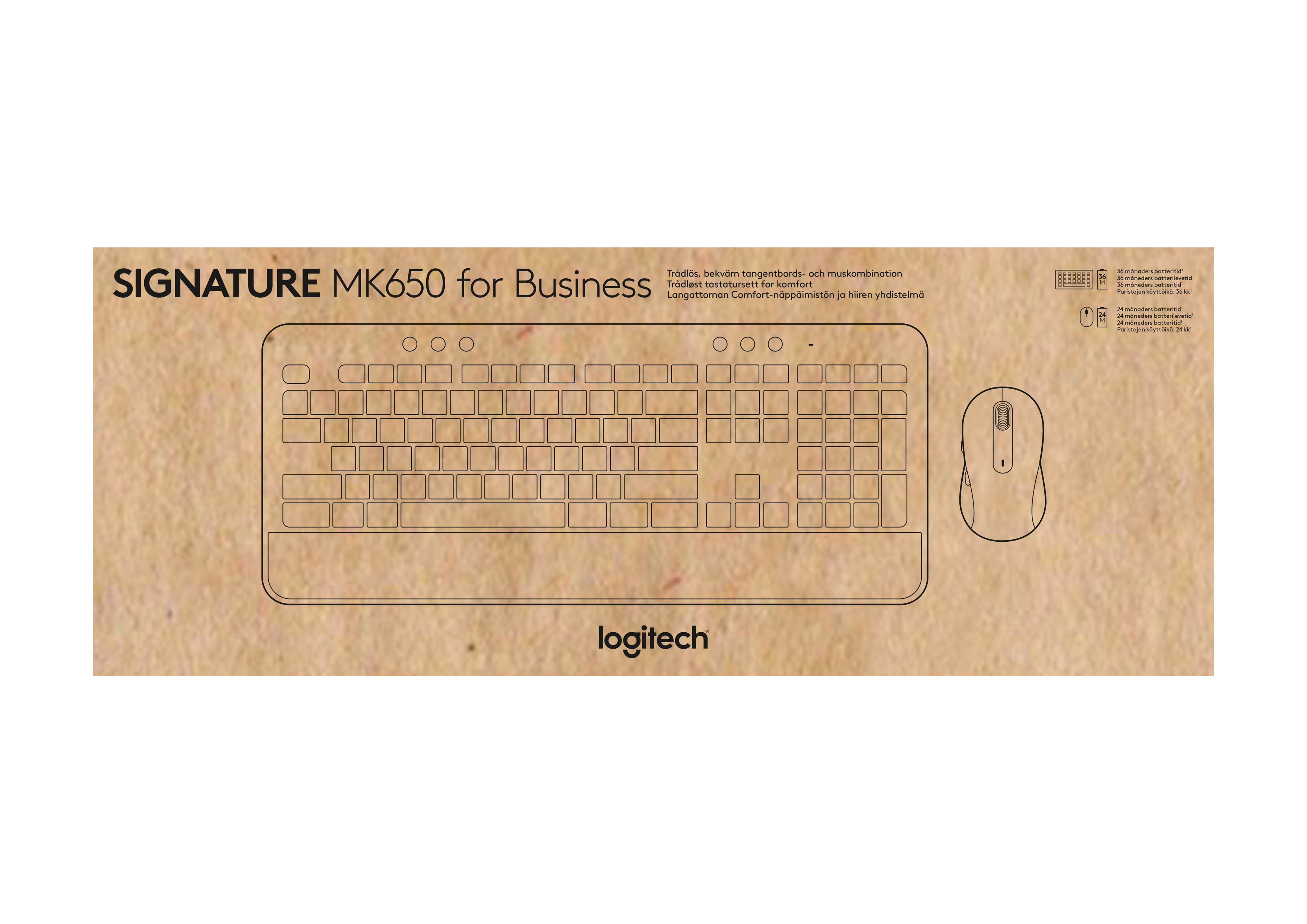 Logitech Signature MK650 Combo for Business - Tastatur-und-Maus-Set