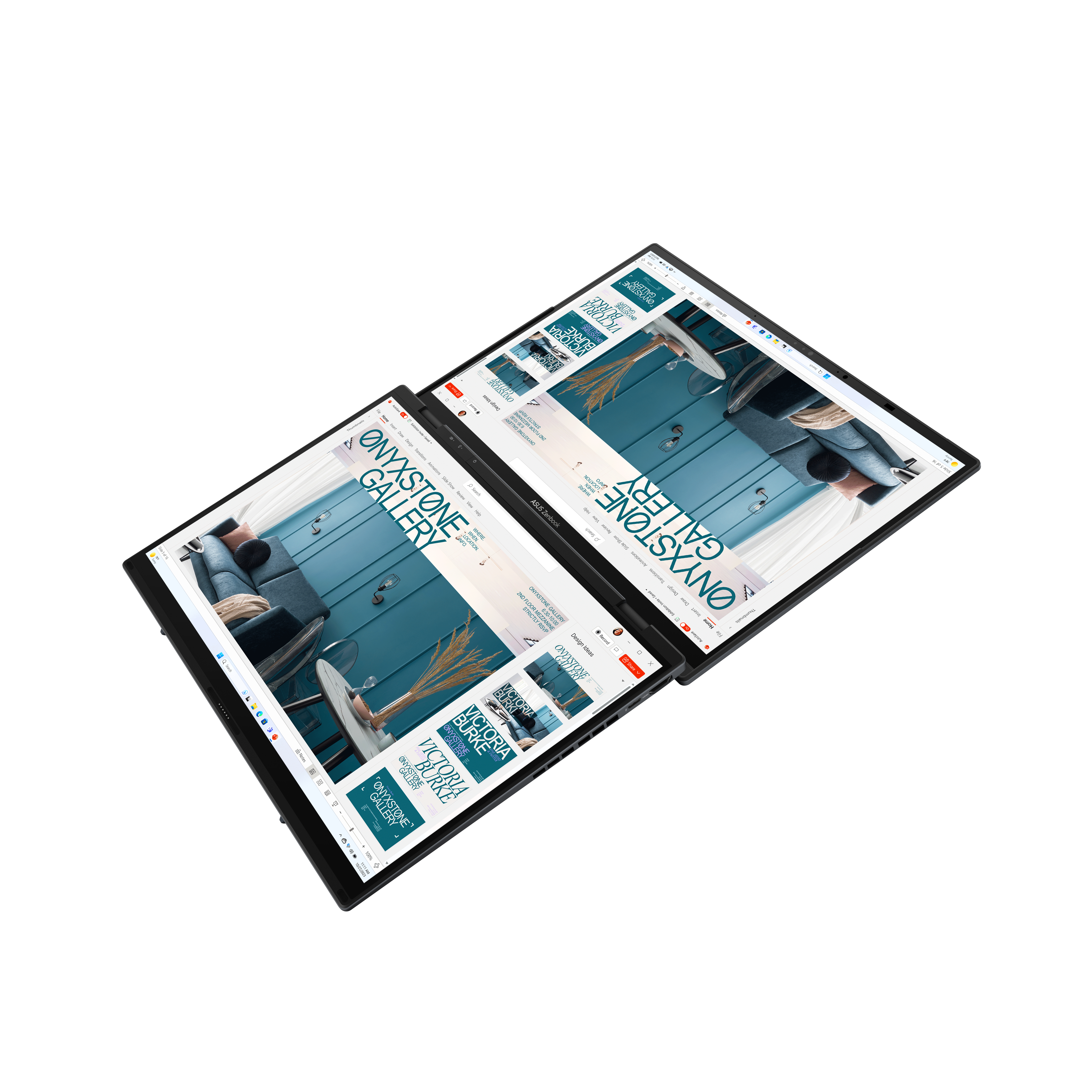 ASUS ZenBook Duo UX8406CA-PZ195X - Tablet - mit abnehmbarer Tastatur - Intel Core Ultra 9 285H / 2.9 GHz - Win 11 Pro - Arc Graphics 140T - 32 GB RAM - 2 TB SSD NVMe - 35.6 cm (14)