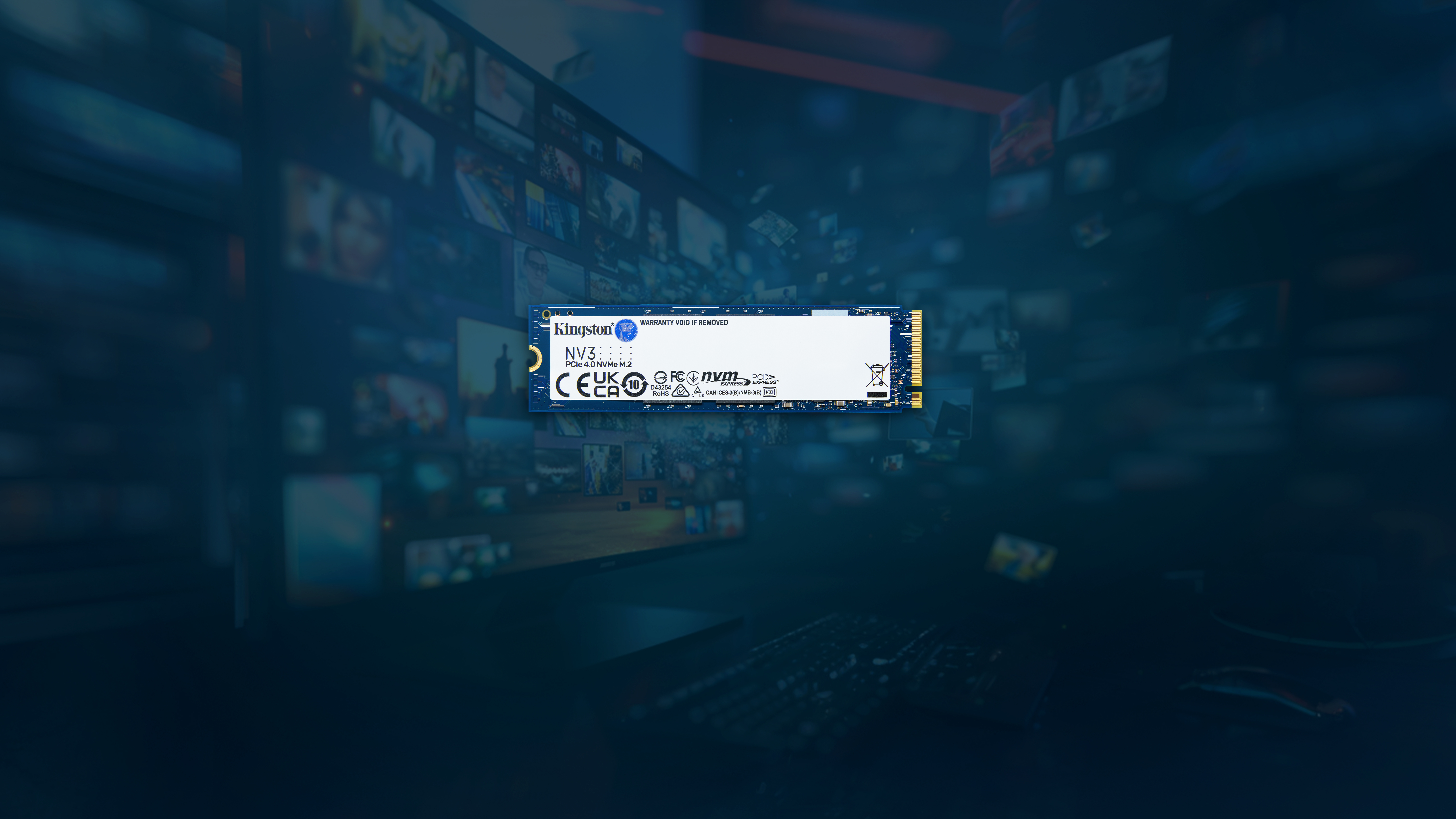 Kingston Technology 500G NV3 M.2 2280 NVMe SSD, Bulk