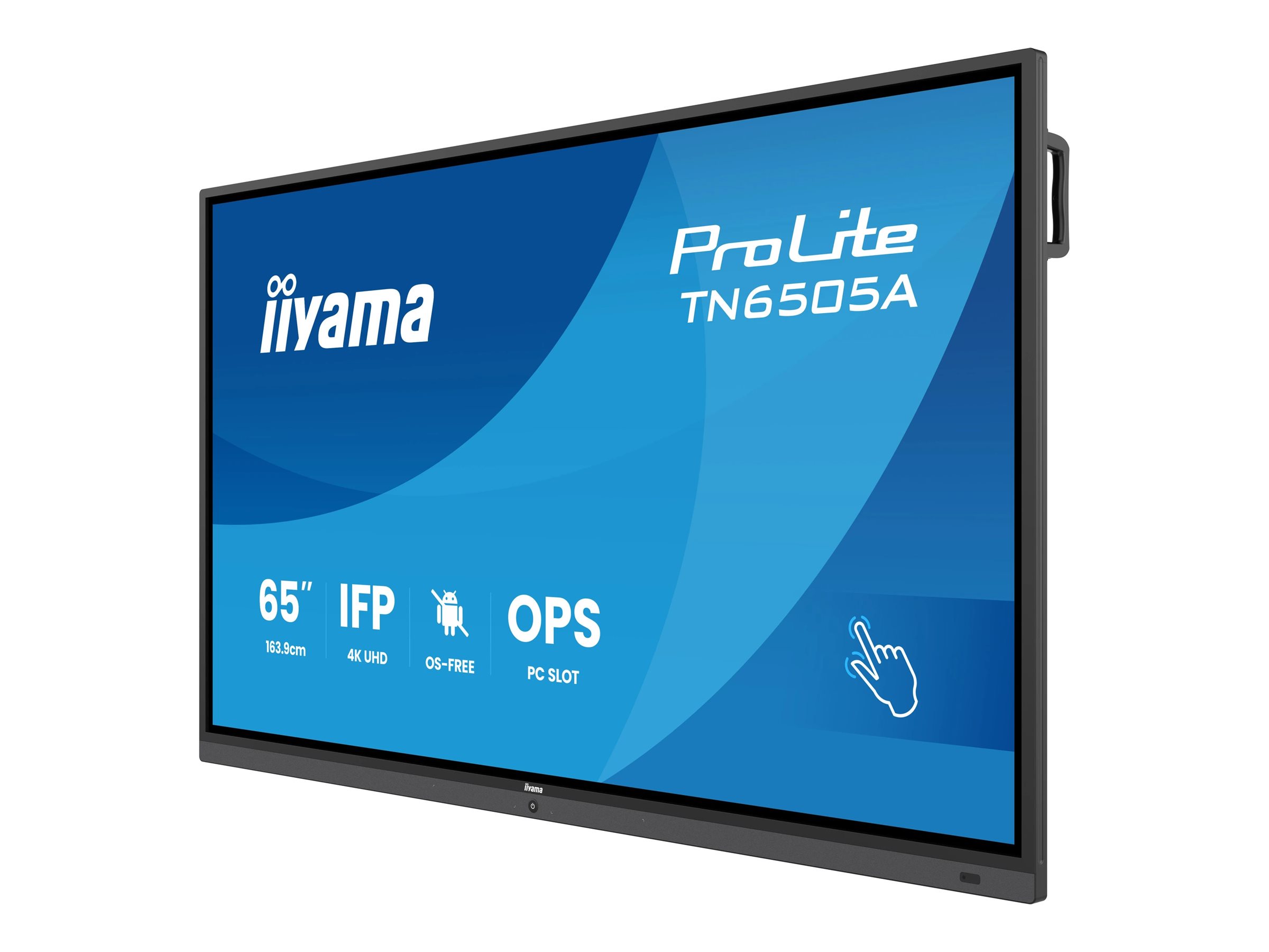 iiyama TN6505A-B1AG Signage Display Interactive flat panel 163.8 cm (64.5) 500 cd/m� 4K Ultra HD Black Touchscreen