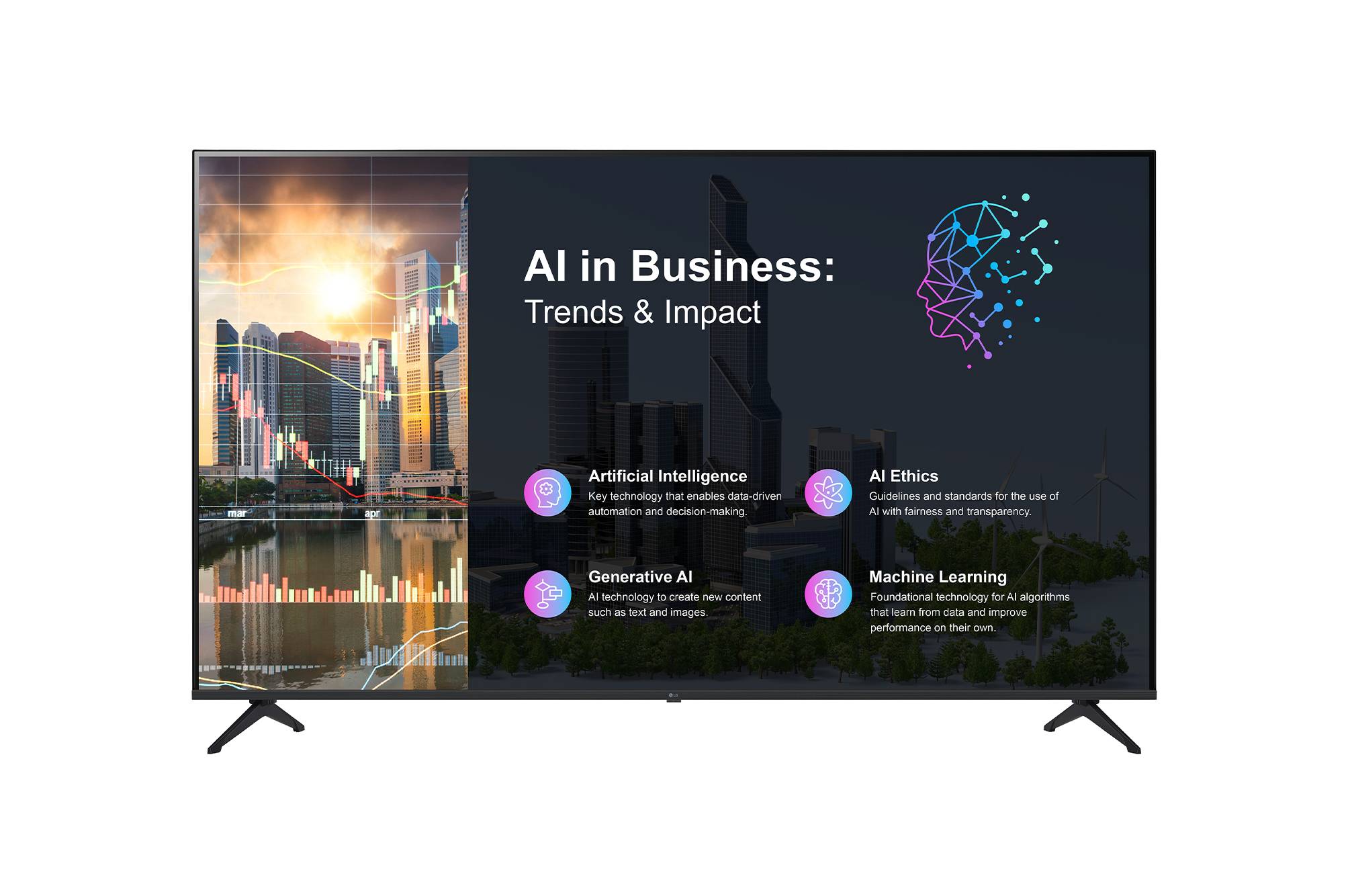 LG 50PK640S pantalla de se�alizaci�n Pantalla plana para se�alizaci�n digital 127 cm (50) LED 260 cd / m� 4K Ultra HD Negro Procesador incorporado WebOS 16/7