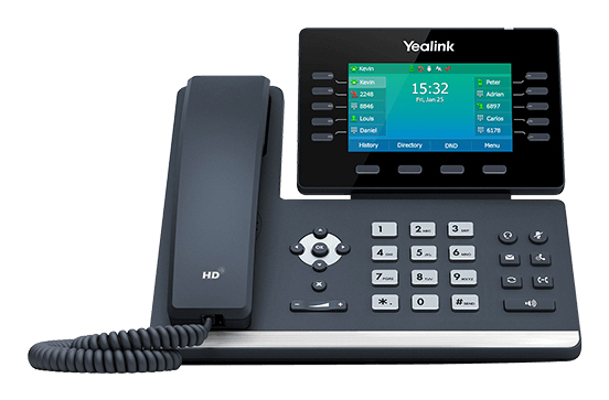 Yealink SIP-T54W telfono IP Negro 10 lneas LCD Wifi