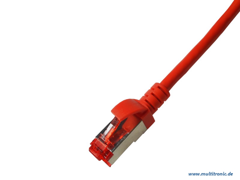 Brackton Patchkabel Cat.6 SF/UTP 500MHz HF 0.25m rot - Netzwerk - CAT 6