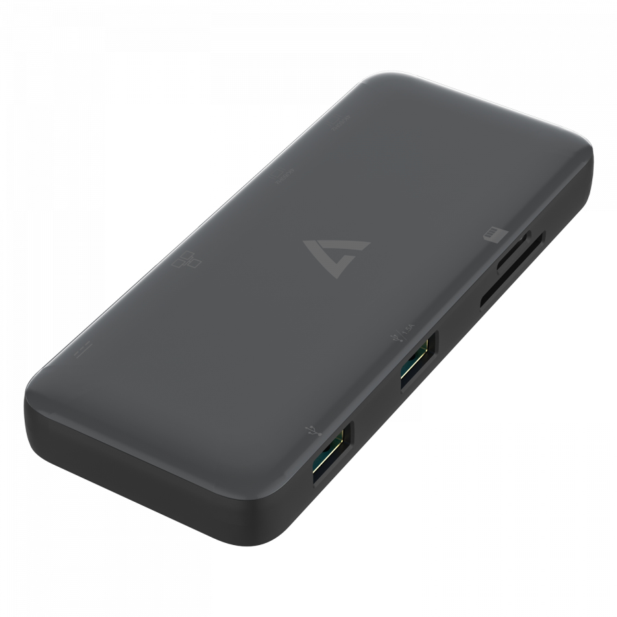 V7 UCMINIDOCKDUAL-PT - Mini-Dock - USB-C 3.2 Gen 1