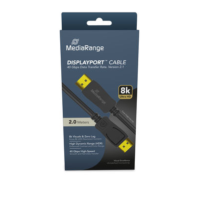 MediaRange MRCS248 c�ble DisplayPort 2 m Noir