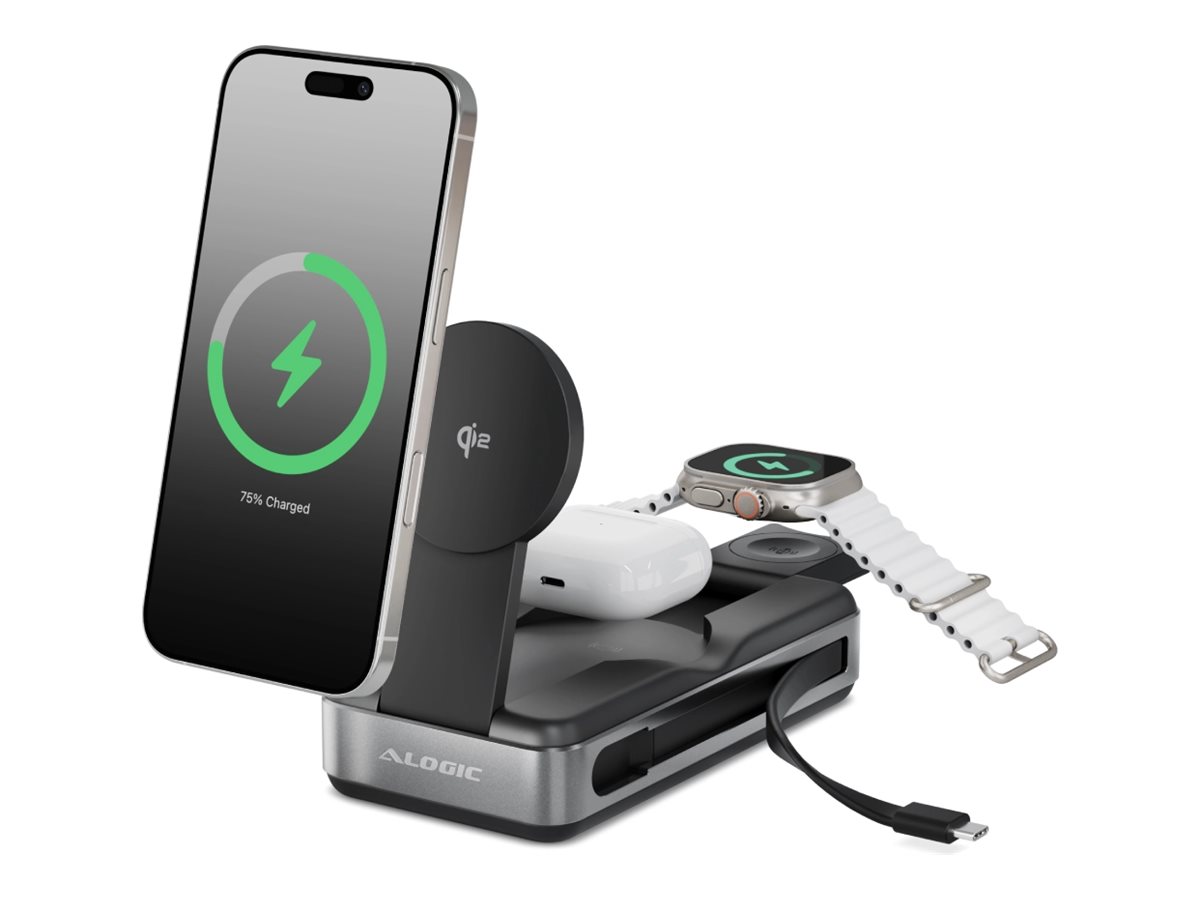 Alogic Roam - Drahtloser Ladest�nder / Powerbank - 6-in-1 - 21000 mAh - 100 Watt - 5 A - PD (24 pin USB-C)
