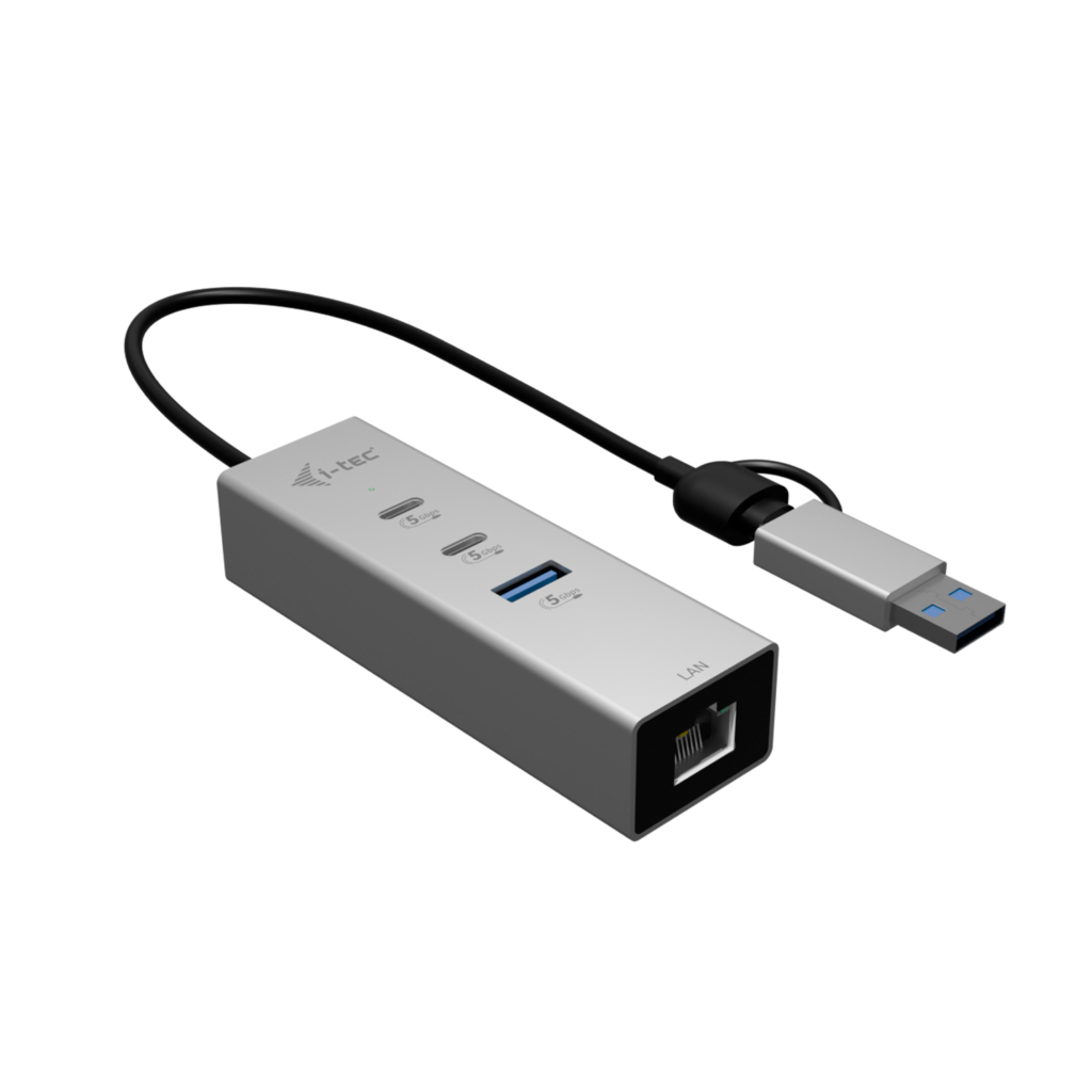 i-tec Hub - 2 x USB-C 3.2 Gen 1 + 1 x USB-A