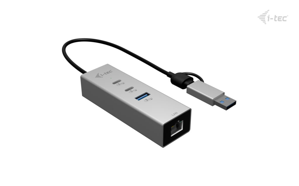 i-tec Hub - 2 x USB-C 3.2 Gen 1 + 1 x USB-A
