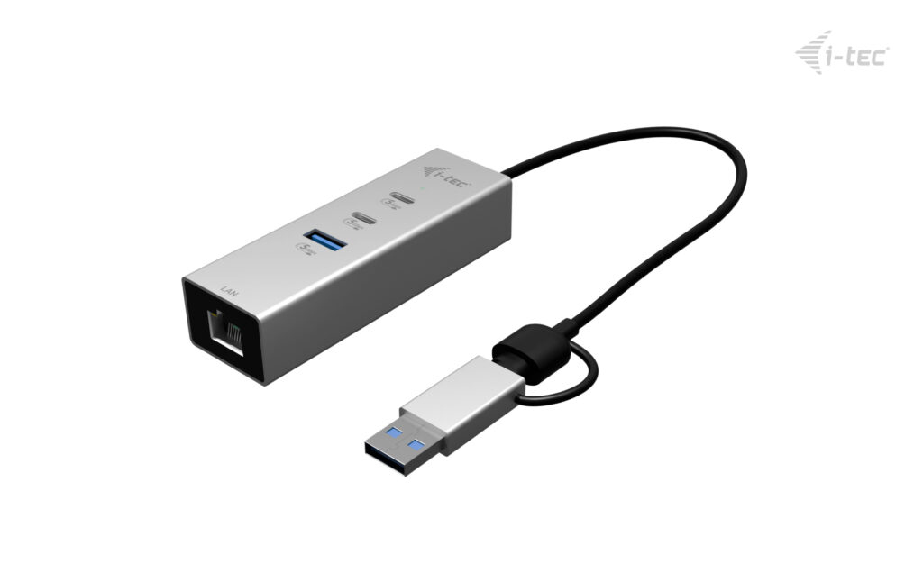 i-tec Hub - 2 x USB-C 3.2 Gen 1 + 1 x USB-A