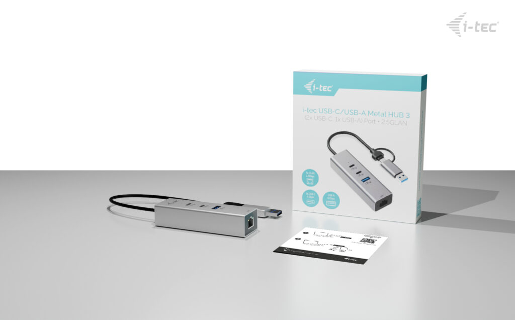 i-tec Hub - 2 x USB-C 3.2 Gen 1 + 1 x USB-A