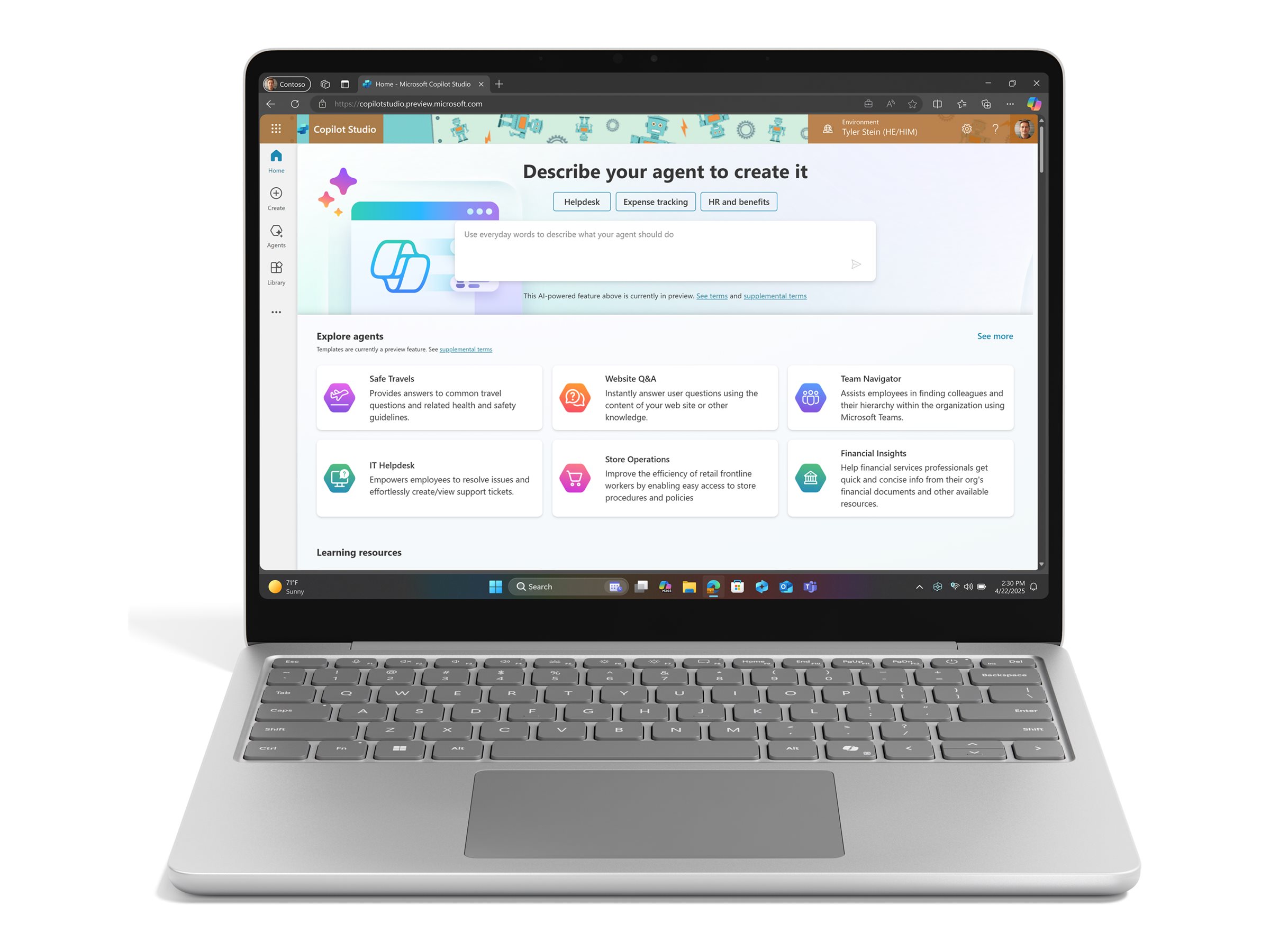 Microsoft Surface Laptop Copilot+ PC for Business - 13-inch - Snapdragon X Plus X1P-42-100 / 3.2 GHz - Win 11 Pro - Qualcomm Adreno - 16 GB RAM - 256 GB SSD - 33 cm (13)