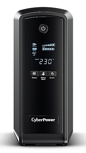CyberPower CP900EIPFCLCD uninterruptible power supply (UPS) Line-Interactive 0.9 kVA 540 W 6 AC outlet(s)