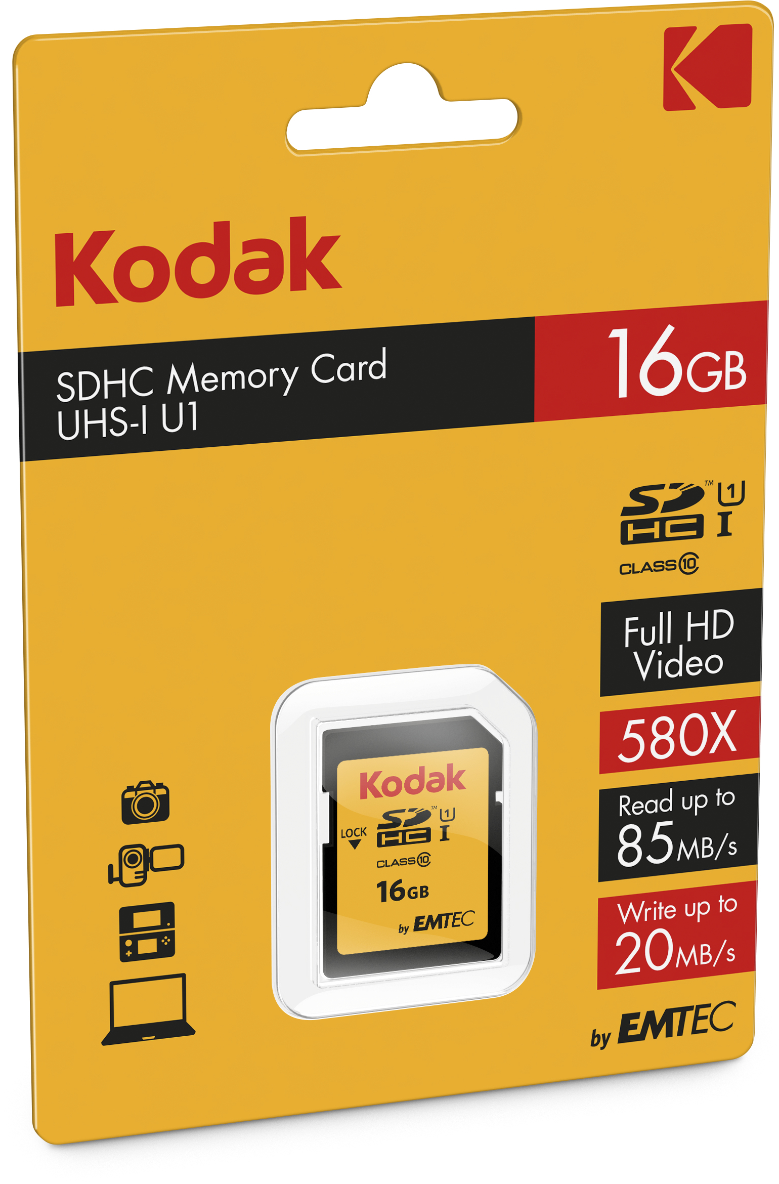 Emtec SDHC 16GB Class10 U1 UHS-I Classe 10