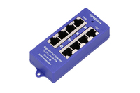 Extralink Gigabit-PoE-Injektor 4-Port 4x 1000Mb/s RJ45 - Gigabit Ethernet - 1000 Mbit/s - IEEE 802.1af - IEEE 802.3at - Cat5e - Cat6 - Cat6a - Blau - Schwarz - CE - FCC
