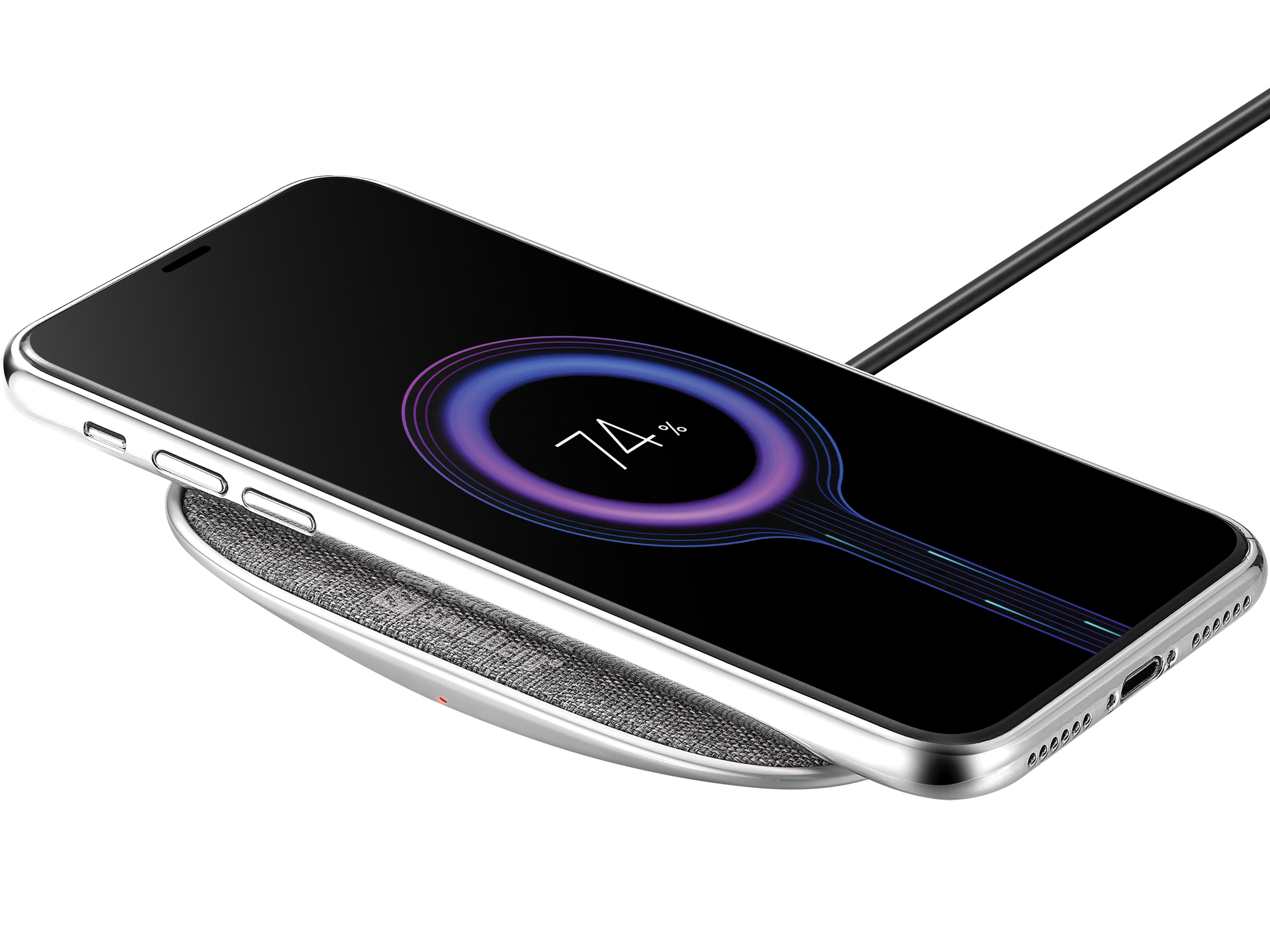 Sandberg Wireless Charger Deck 15W Universal Aluminio, Gris USB Cargador inal�mbrico Interior