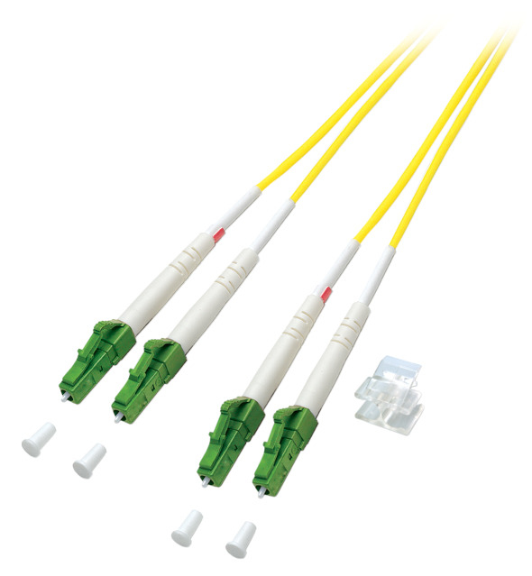 EFB Elektronik O0381.1 cable de fibra optica 1 m 2x LC OS2 Amarillo