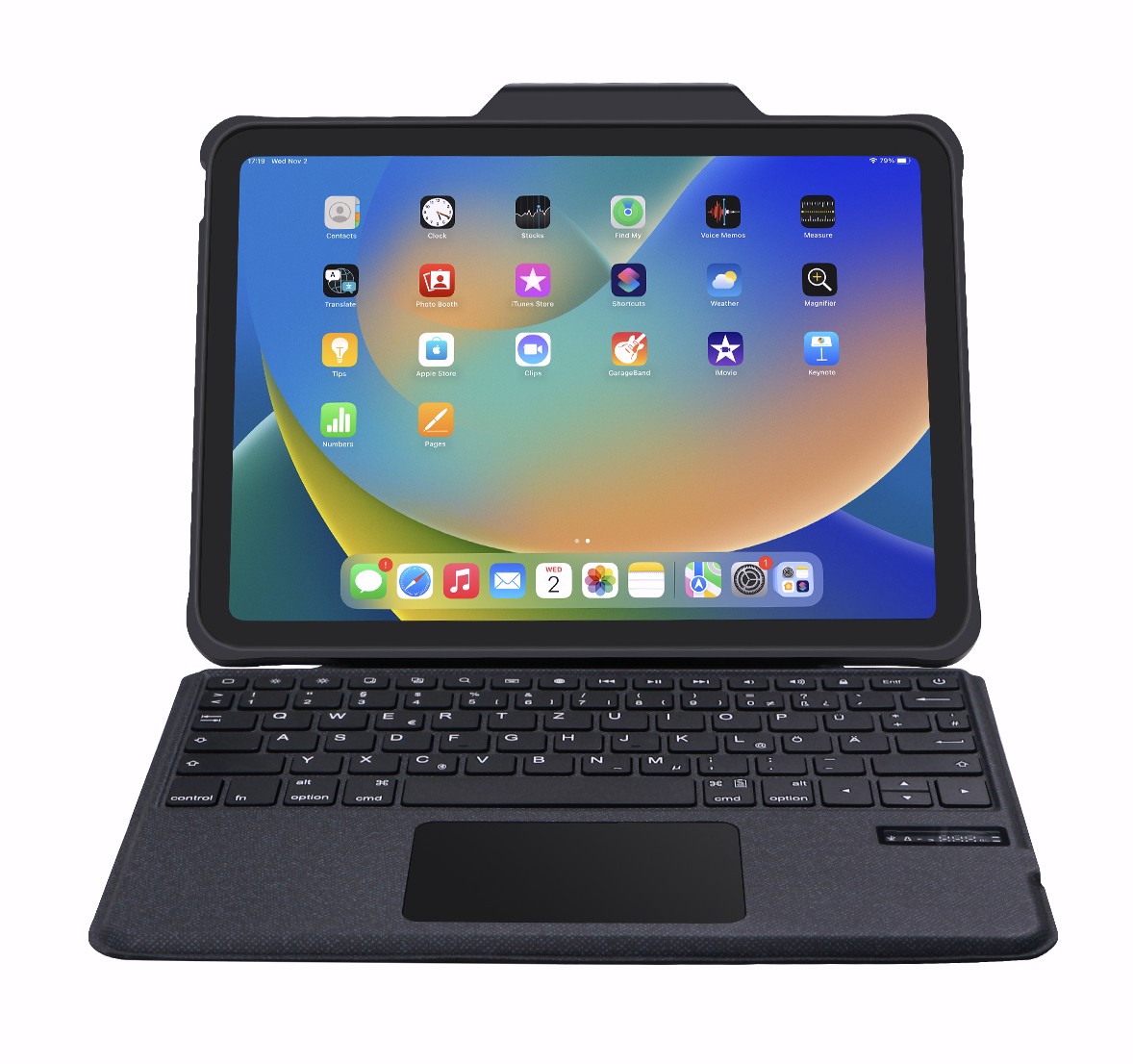 DEQSTER 40-1013778 tui pour tablette 27,7 cm (10.9) Folio Noir