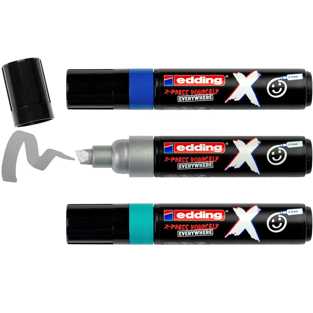 EDDING Multimarker schwarz 2.0 - 10.0 mm Schreibfarbe Mehrfarbig