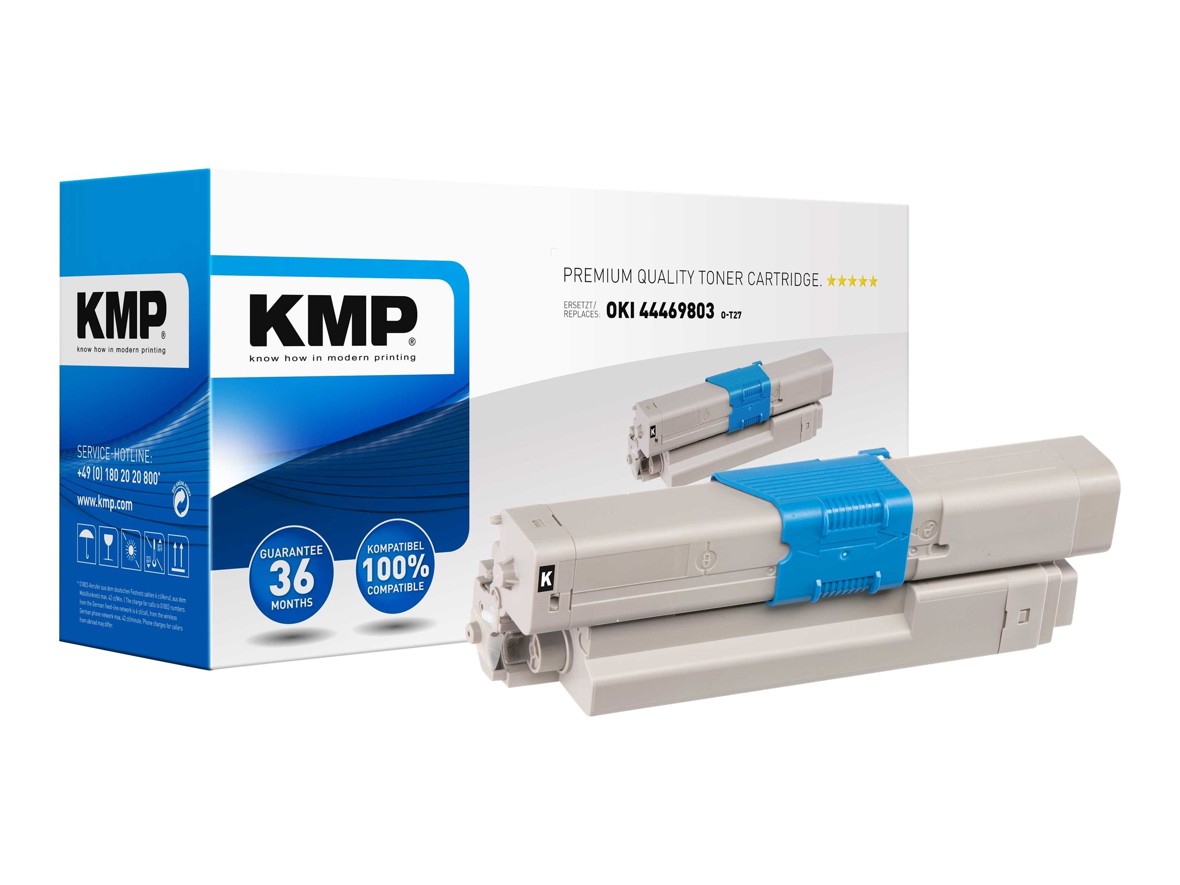 KMP O-T27 - 65 g - Schwarz - kompatibel - Tonerpatrone