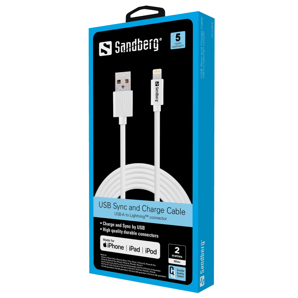 Sandberg USB>Lightning 2m AppleApproved