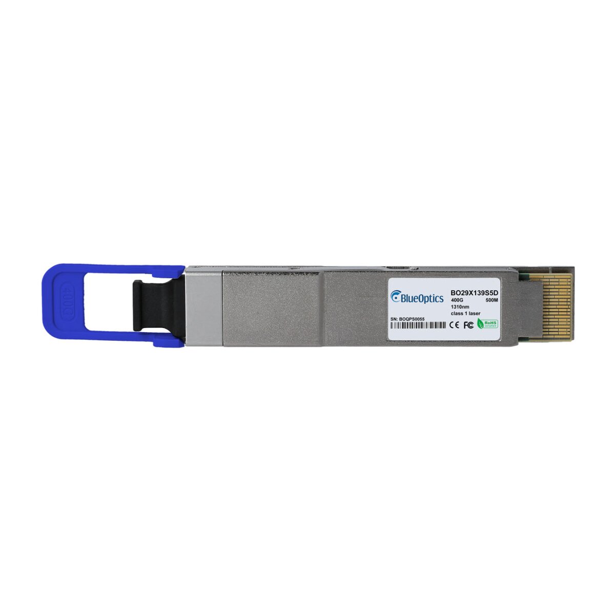 BlueOptics HPE M-Series R8M60B QSFP-DD Transceiver, MPO-12/MTP-12, 400GBASE-DR4, Singlemode Fiber, 1310nm EML, 500 Meter